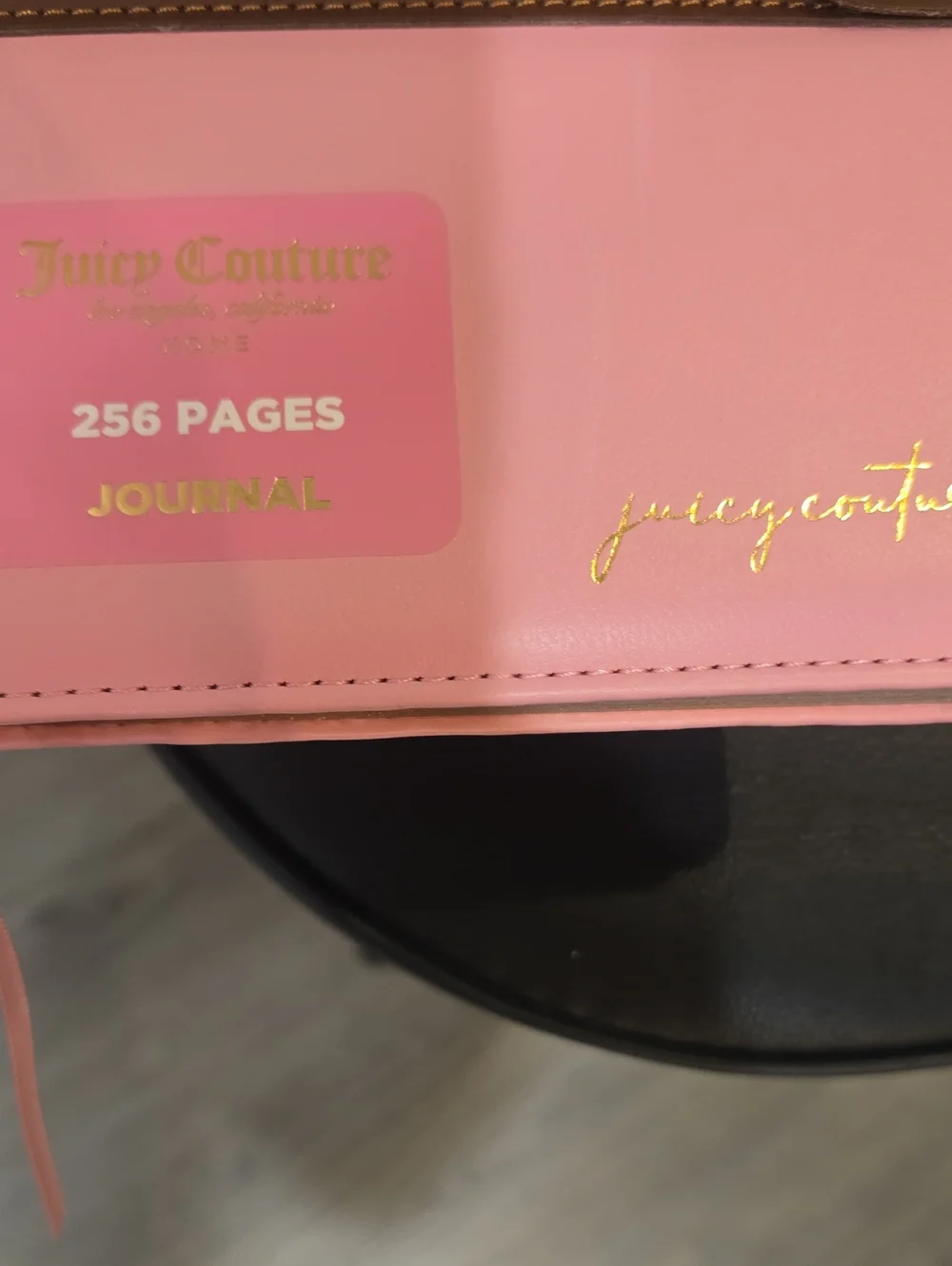 Juicy Couture Home Gold Foil Logo Crest Scottie Dogs Snap Journal